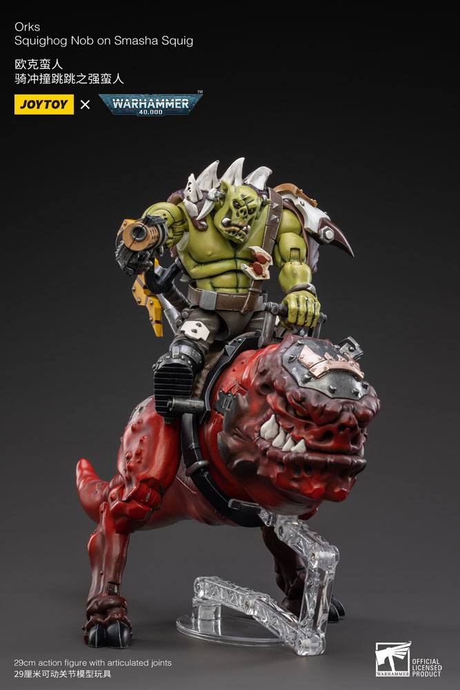 Warhammer 40k Action Figure 1/18 Orks Squighog Nob On Smasha Squig - Action Figures - Joy Toy (CN) - Hobby Figures UK