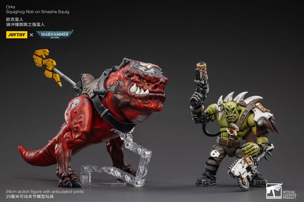 Warhammer 40k Action Figure 1/18 Orks Squighog Nob On Smasha Squig - Action Figures - Joy Toy (CN) - Hobby Figures UK