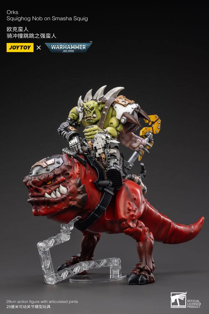 Warhammer 40k Action Figure 1/18 Orks Squighog Nob On Smasha Squig - Action Figures - Joy Toy (CN) - Hobby Figures UK