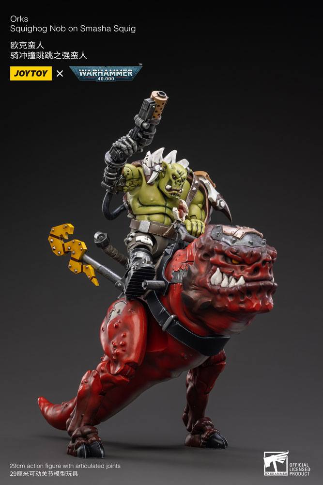 Warhammer 40k Action Figure 1/18 Orks Squighog Nob On Smasha Squig - Action Figures - Joy Toy (CN) - Hobby Figures UK