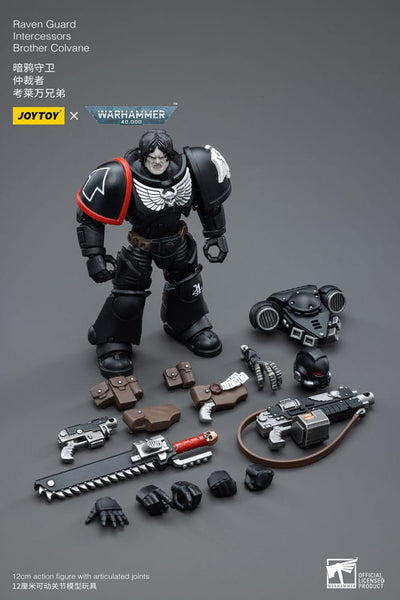 Warhammer 40k Action Figure 1/18 Raven Guard Intercessors Brother Colvane 12cm - Action Figures - Joy Toy (CN) - Hobby Figures UK