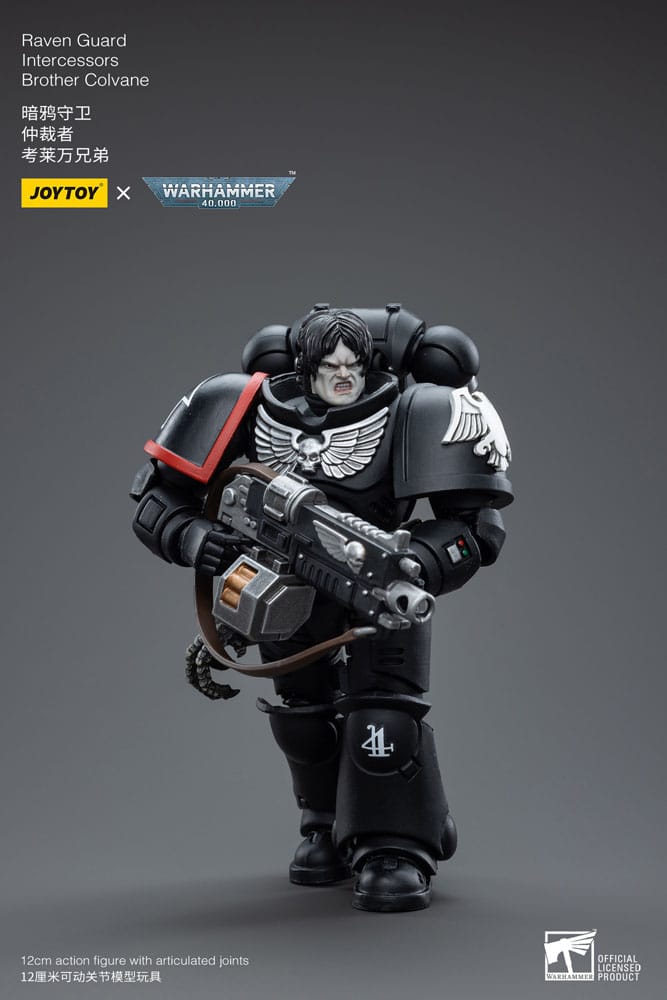 Warhammer 40k Action Figure 1/18 Raven Guard Intercessors Brother Colvane 12cm - Action Figures - Joy Toy (CN) - Hobby Figures UK