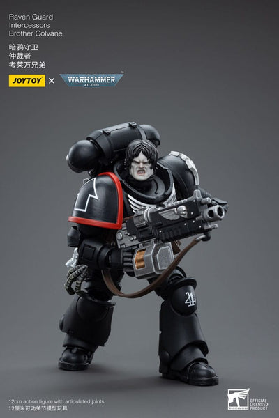 Warhammer 40k Action Figure 1/18 Raven Guard Intercessors Brother Colvane 12cm - Action Figures - Joy Toy (CN) - Hobby Figures UK