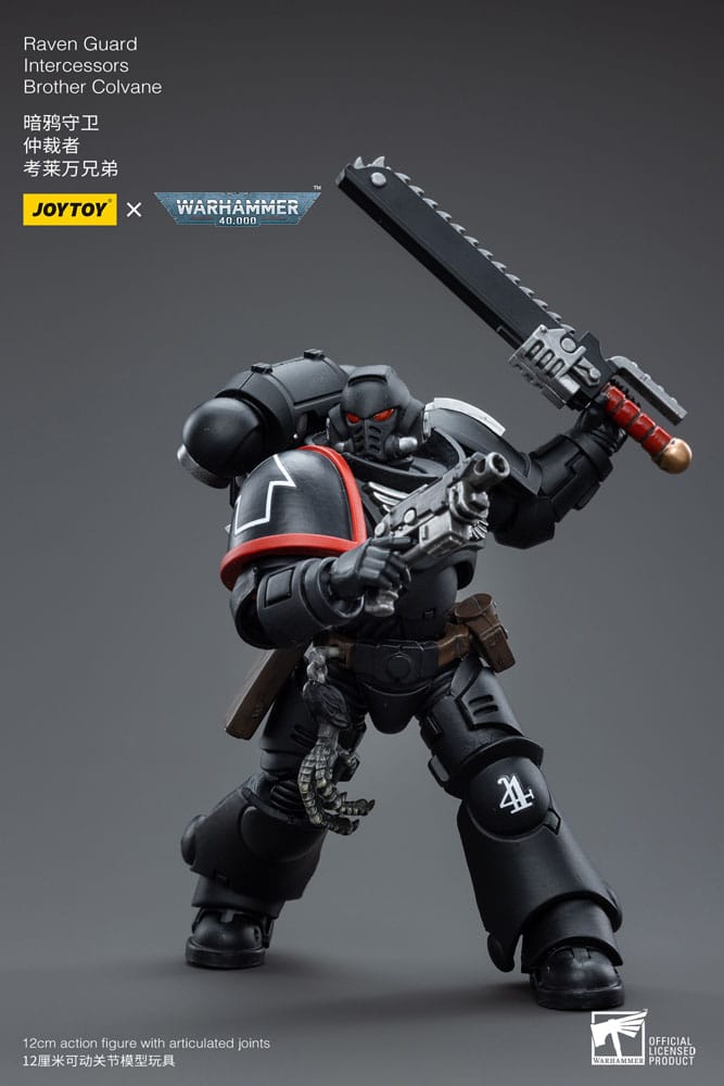 Warhammer 40k Action Figure 1/18 Raven Guard Intercessors Brother Colvane 12cm - Action Figures - Joy Toy (CN) - Hobby Figures UK