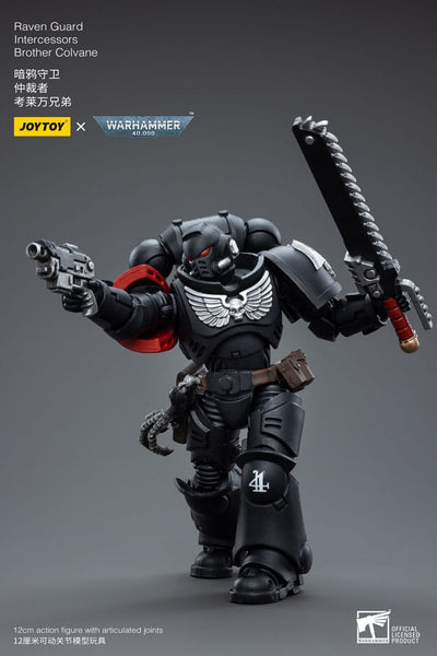Warhammer 40k Action Figure 1/18 Raven Guard Intercessors Brother Colvane 12cm - Action Figures - Joy Toy (CN) - Hobby Figures UK