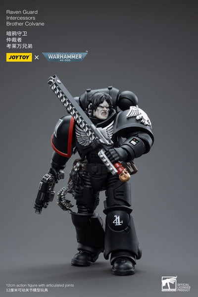 Warhammer 40k Action Figure 1/18 Raven Guard Intercessors Brother Colvane 12cm - Action Figures - Joy Toy (CN) - Hobby Figures UK