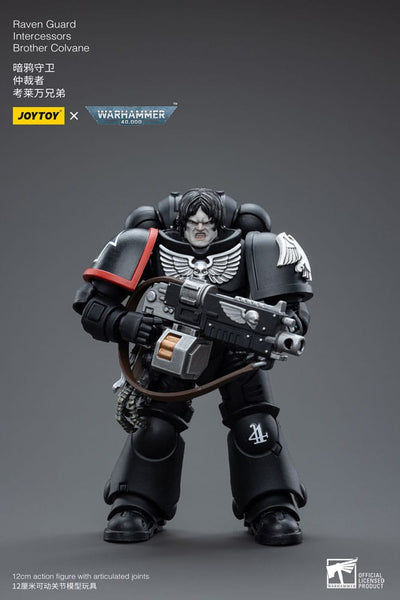 Warhammer 40k Action Figure 1/18 Raven Guard Intercessors Brother Colvane 12cm - Action Figures - Joy Toy (CN) - Hobby Figures UK
