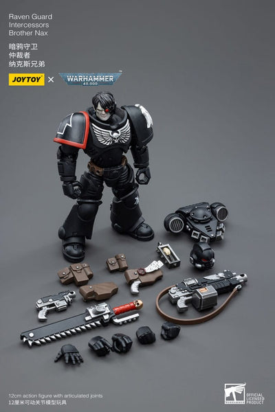 Warhammer 40k Action Figure 1/18 Raven Guard Intercessors Brother Nax 12cm - Action Figures - Joy Toy (CN) - Hobby Figures UK