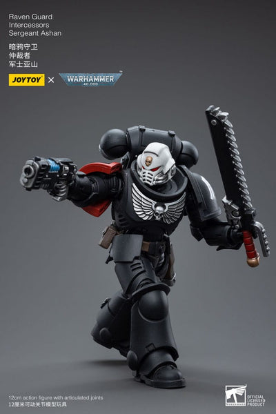 Warhammer 40k Action Figure 1/18 Raven Guard Intercessors Sergeant Ashan 12cm - Action Figures - Joy Toy (CN) - Hobby Figures UK