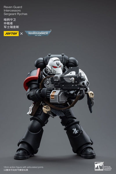 Warhammer 40k Action Figure 1/18 Raven Guard Intercessors Sergeant Rychas 12cm - Action Figures - Joy Toy (CN) - Hobby Figures UK