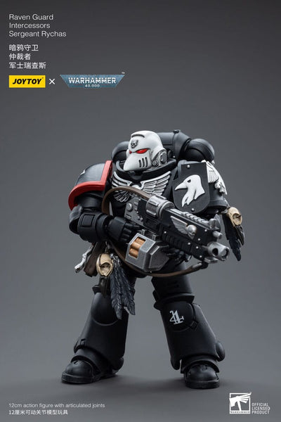 Warhammer 40k Action Figure 1/18 Raven Guard Intercessors Sergeant Rychas 12cm - Action Figures - Joy Toy (CN) - Hobby Figures UK