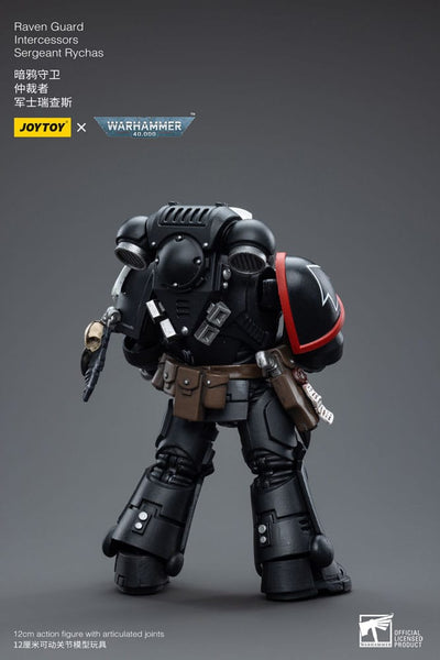 Warhammer 40k Action Figure 1/18 Raven Guard Intercessors Sergeant Rychas 12cm - Action Figures - Joy Toy (CN) - Hobby Figures UK