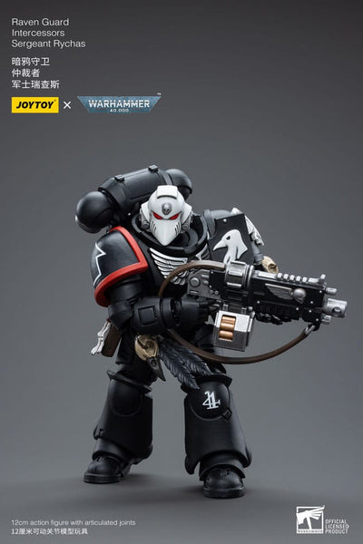 Warhammer 40k Action Figure 1/18 Raven Guard Intercessors Sergeant Rychas 12cm - Action Figures - Joy Toy (CN) - Hobby Figures UK