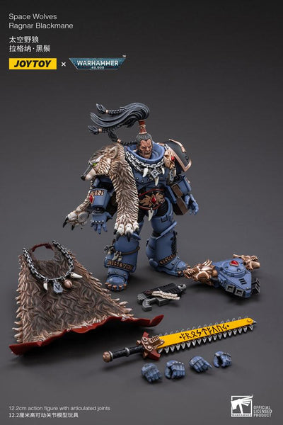 Warhammer 40k Action Figure 1/18 Space Wolves Ragnar Blackmane 13cm - Action Figures - Joy Toy (CN) - Hobby Figures UK