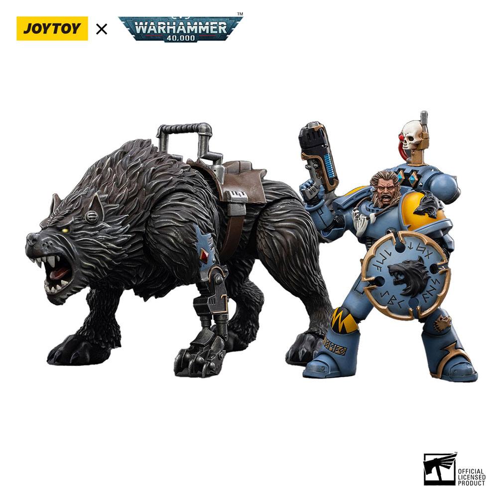 Warhammer 40k Action Figure 1/18 Space Wolves Thunderwolf Cavalry Frode - Action Figures - Joy Toy (CN) - Hobby Figures UK