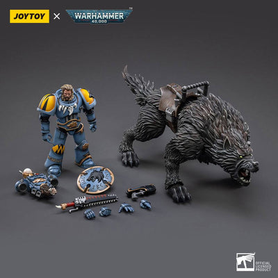 Warhammer 40k Action Figure 1/18 Space Wolves Thunderwolf Cavalry Frode - Action Figures - Joy Toy (CN) - Hobby Figures UK