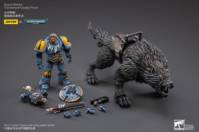 Warhammer 40k Action Figure 1/18 Space Wolves Thunderwolf Cavalry Frode - Action Figures - Joy Toy (CN) - Hobby Figures UK