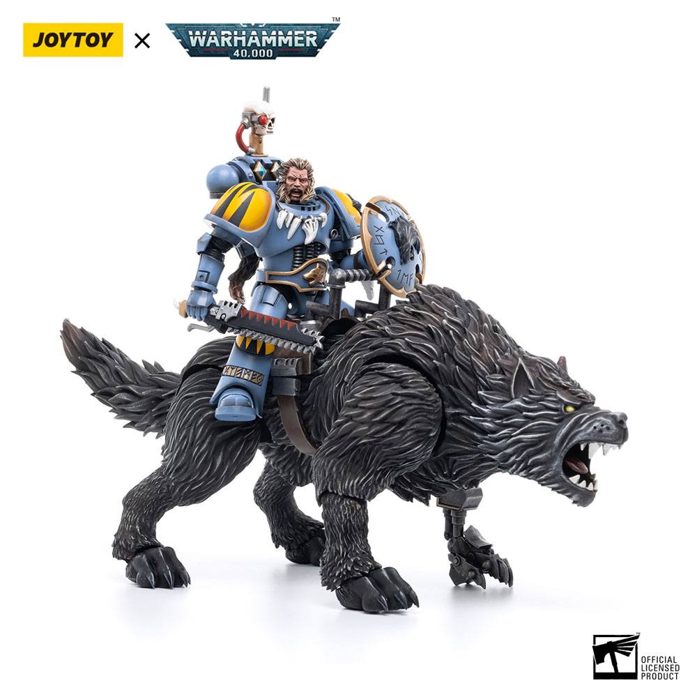 Warhammer 40k Action Figure 1/18 Space Wolves Thunderwolf Cavalry Frode - Action Figures - Joy Toy (CN) - Hobby Figures UK