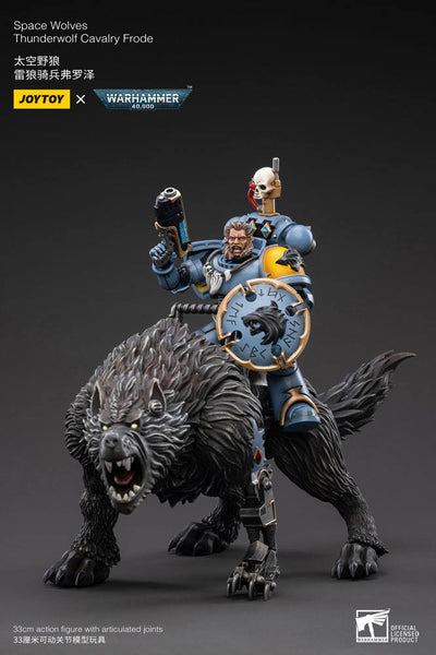 Warhammer 40k Action Figure 1/18 Space Wolves Thunderwolf Cavalry Frode - Action Figures - Joy Toy (CN) - Hobby Figures UK