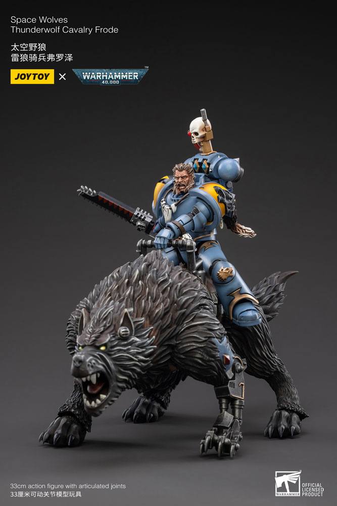 Warhammer 40k Action Figure 1/18 Space Wolves Thunderwolf Cavalry Frode - Action Figures - Joy Toy (CN) - Hobby Figures UK