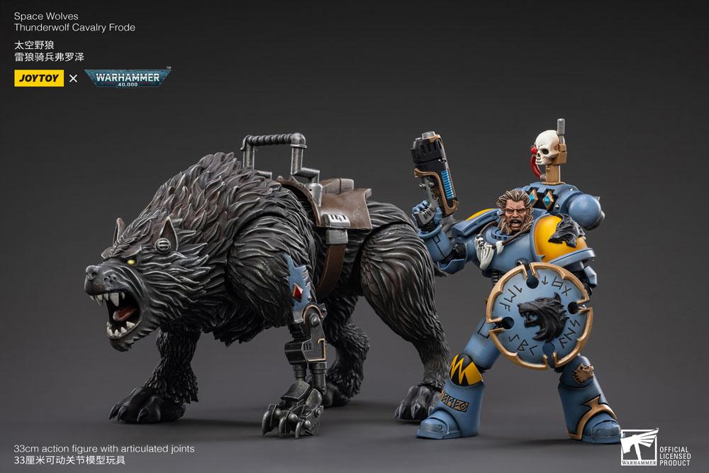 Warhammer 40k Action Figure 1/18 Space Wolves Thunderwolf Cavalry Frode - Action Figures - Joy Toy (CN) - Hobby Figures UK