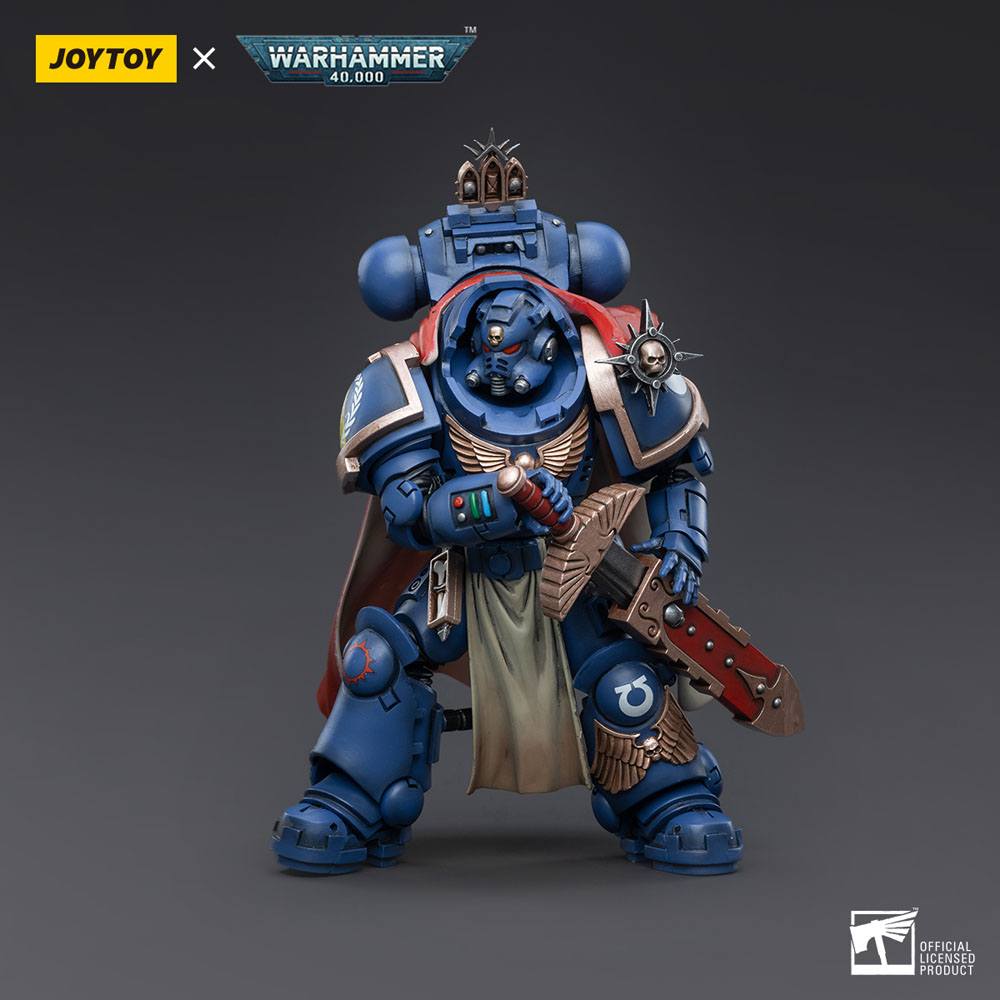 JOYTOY Warhammer 40K Ultramarines Primaris Captain - Action Figure 1/18 Da Collezione