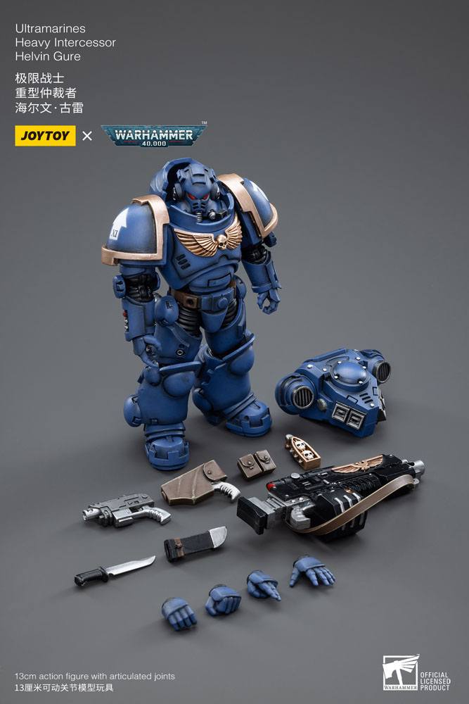 Warhammer 40k Action Figure 1/18 Ultramarines Heavy Intercessor Helvin Gure 13cm - Action Figures - Joy Toy (CN) - Hobby Figures UK