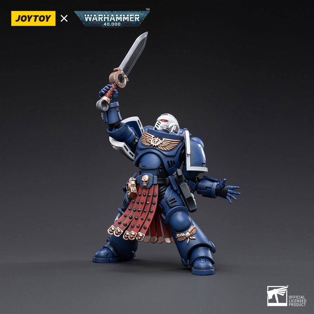 Warhammer 40k Action Figure 1/18 Ultramarines Primaris Assault Veteran Intercessor 12cm - Action Figures - Joy Toy (CN) - Hobby Figures UK