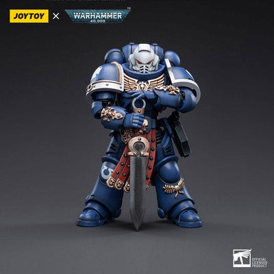 Warhammer 40k Action Figure 1/18 Ultramarines Primaris Assault Veteran Intercessor 12cm - Action Figures - Joy Toy (CN) - Hobby Figures UK