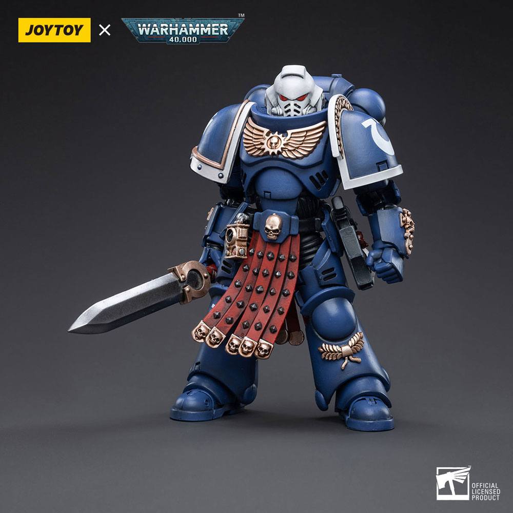 Warhammer 40k Action Figure 1/18 Ultramarines Primaris Assault Veteran Intercessor 12cm - Action Figures - Joy Toy (CN) - Hobby Figures UK