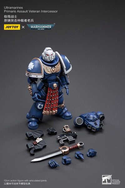 Warhammer 40k Action Figure 1/18 Ultramarines Primaris Assault Veteran Intercessor 12cm - Action Figures - Joy Toy (CN) - Hobby Figures UK