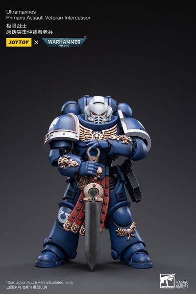 Warhammer 40k Action Figure 1/18 Ultramarines Primaris Assault Veteran Intercessor 12cm - Action Figures - Joy Toy (CN) - Hobby Figures UK