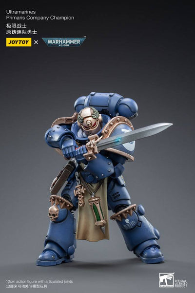 Warhammer 40k Action Figure 1/18 Ultramarines Primaris Company Champion 12cm - Action Figures - Joy Toy (CN) - Hobby Figures UK