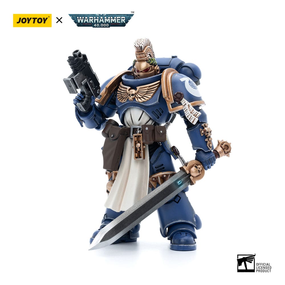 JOYTOY Warhammer 40K Ultramarines Primaris Captain - Action Figure 1/18 Da Collezione