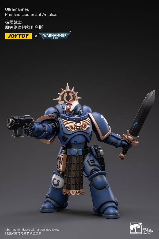 Warhammer 40k Action Figure 1/18 Ultramarines Primaris Lieutenant Amulius 12cm - Action Figures - Joy Toy (CN) - Hobby Figures UK