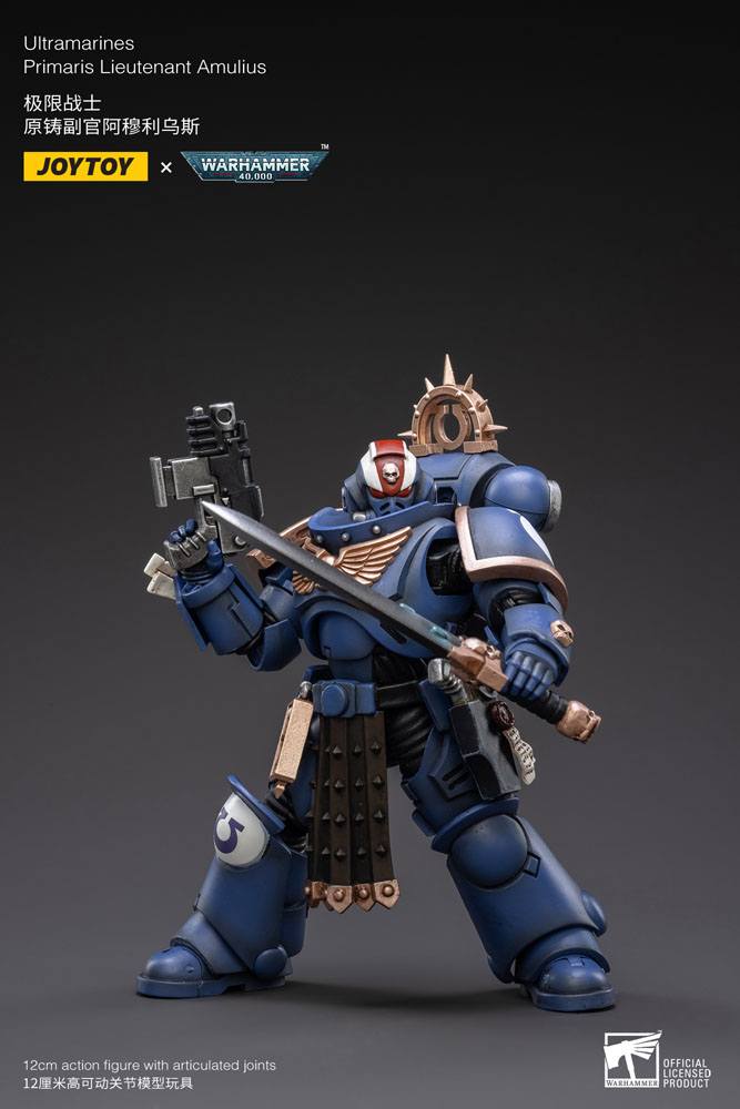Warhammer 40k Action Figure 1/18 Ultramarines Primaris Lieutenant Amulius 12cm - Action Figures - Joy Toy (CN) - Hobby Figures UK