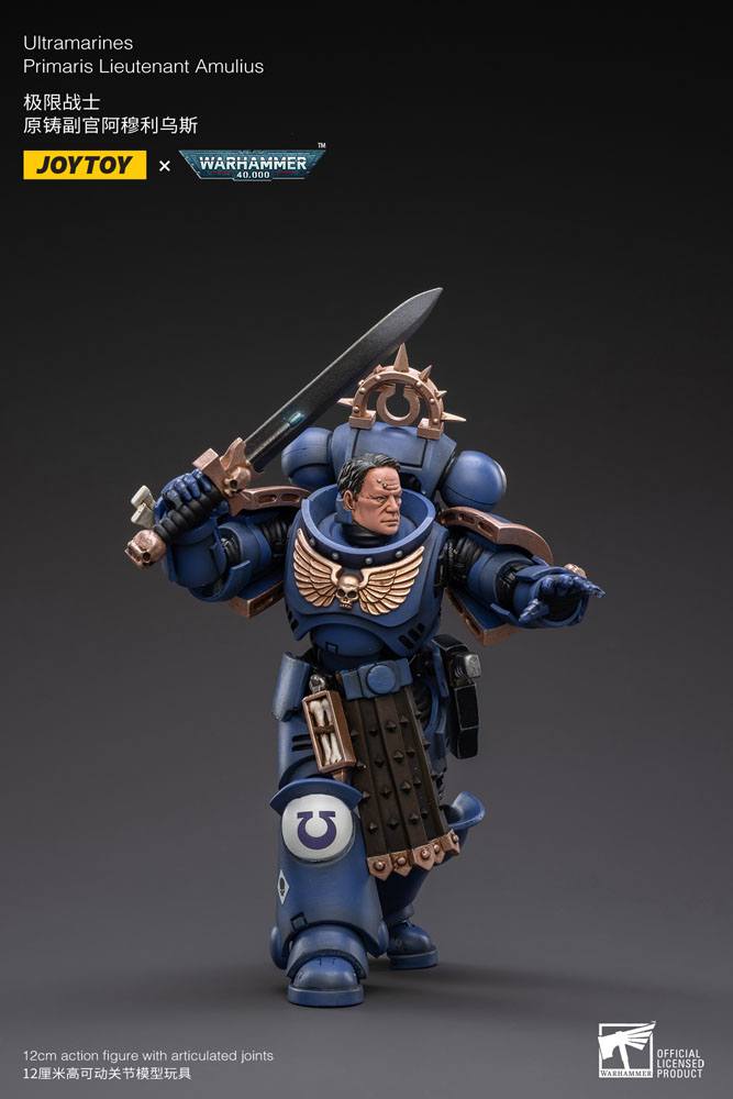 Warhammer 40k Action Figure 1/18 Ultramarines Primaris Lieutenant Amulius 12cm - Action Figures - Joy Toy (CN) - Hobby Figures UK