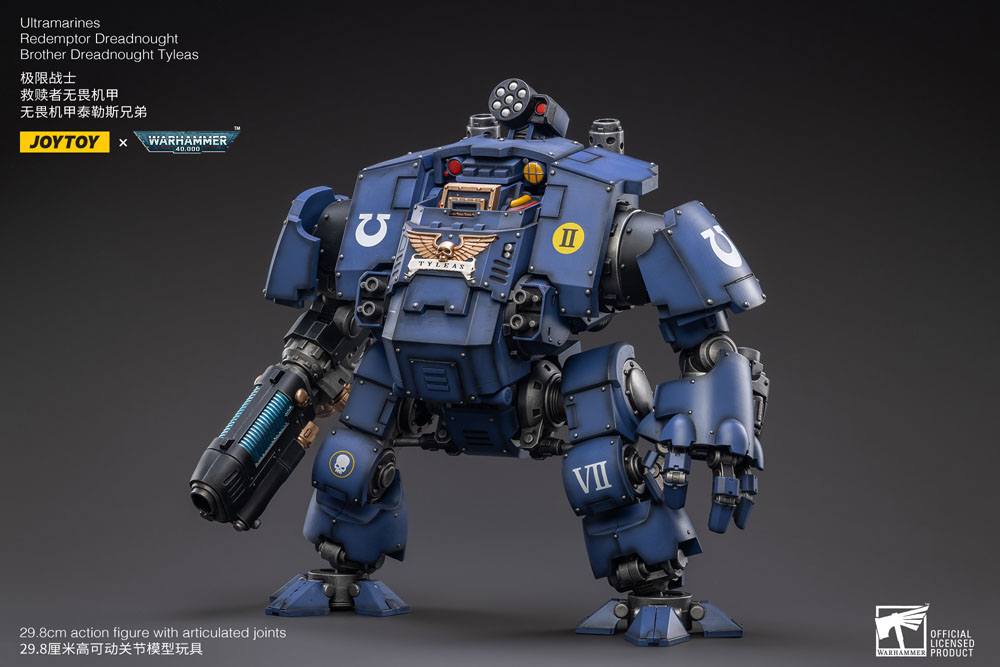 JOYTOY Warhammer 40K - Figuras de acción con licencia oficial 1/18, Mecha Blood Angels Redemptor Dreadnought de 11.73 pulgadas de alto