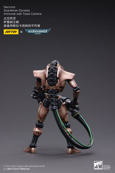 Warhammer 40k Action Figure 2-Pack 1/18 Necrons Szarekhan Dynasty Immortal with Tesla Carbine 11cm - Action Figures - Joy Toy (CN) - Hobby Figures UK