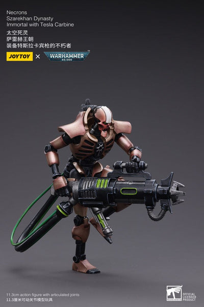 Warhammer 40k Action Figure 2-Pack 1/18 Necrons Szarekhan Dynasty Immortal with Tesla Carbine 11cm - Action Figures - Joy Toy (CN) - Hobby Figures UK