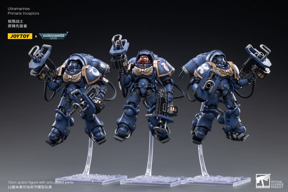 Warhammer 40k Action Figure 3-Pack 1/18 Ultramarines Primaris Inceptors 12cm - Action Figures - Joy Toy (CN) - Hobby Figures UK