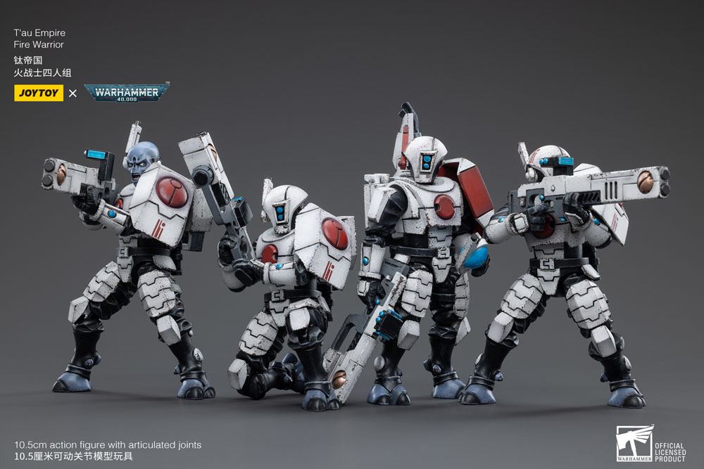 Warhammer 40k Action Figure 4-Pack 1/18 T'au Empire Fire Warriors 11cm - Action Figures - Joy Toy (CN) - Hobby Figures UK