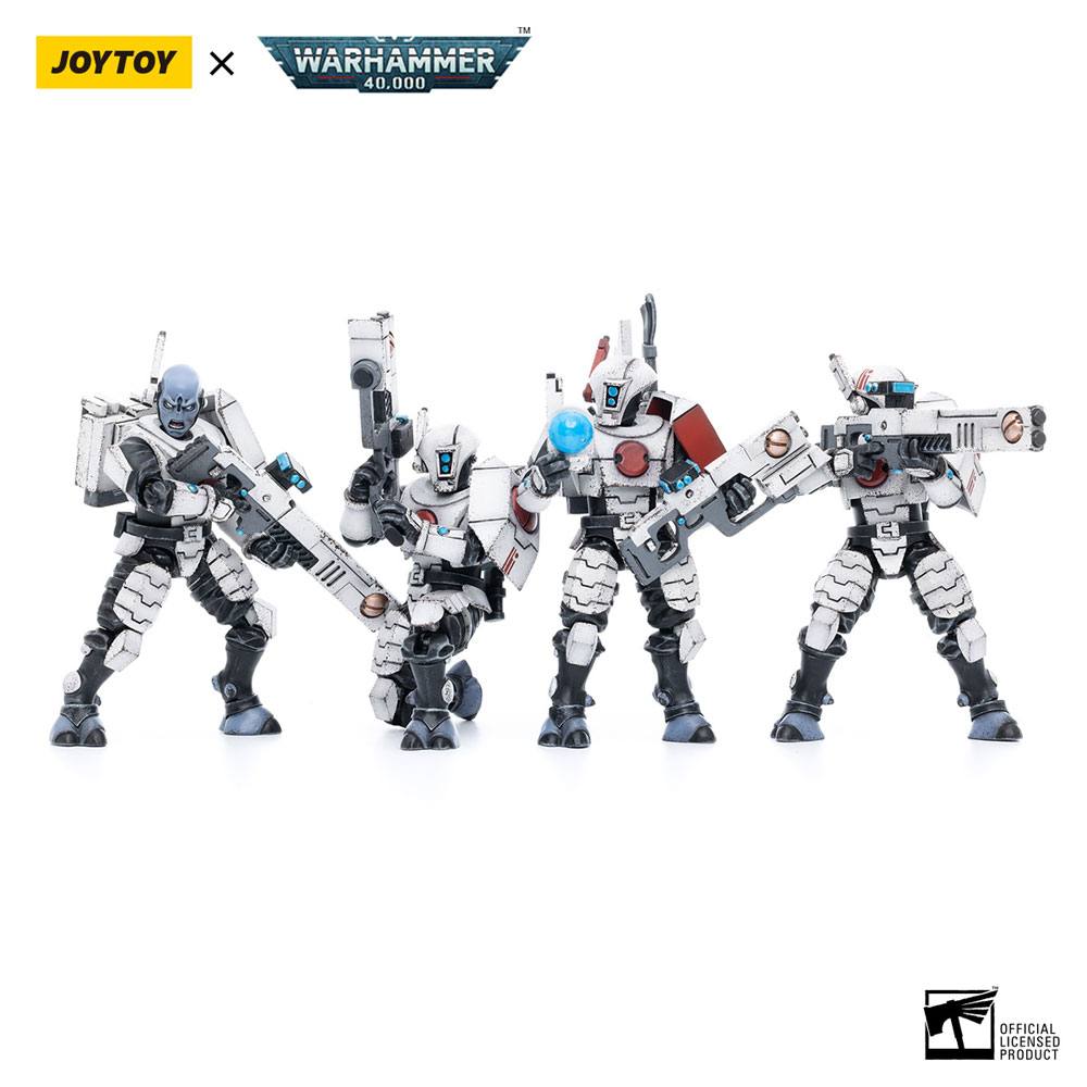 Warhammer 40k Action Figure 4-Pack 1/18 T'au Empire Fire Warriors 11cm - Action Figures - Joy Toy (CN) - Hobby Figures UK
