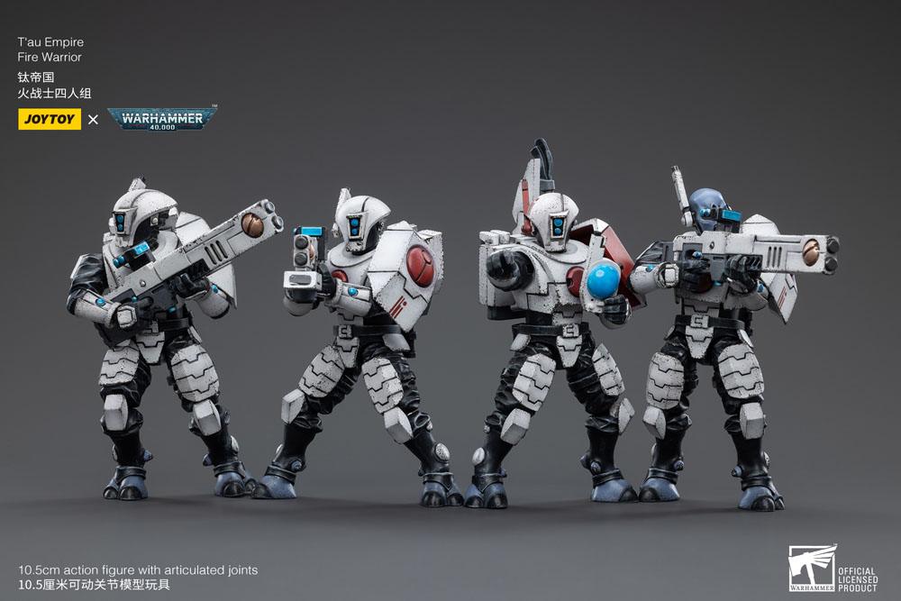 Warhammer 40k Action Figure 4-Pack 1/18 T'au Empire Fire Warriors 11cm - Action Figures - Joy Toy (CN) - Hobby Figures UK