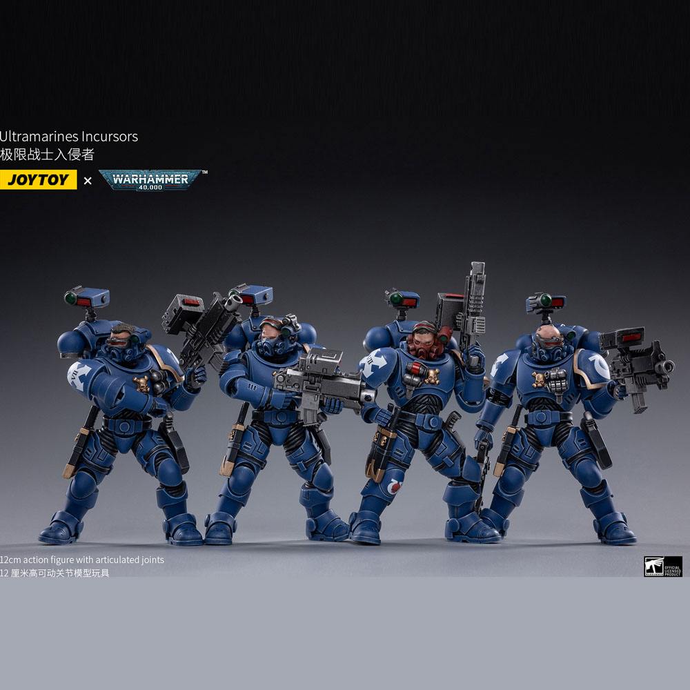 Warhammer 40k Action Figure 4-Pack 1/18 Ultramarines Incursors 12cm - Action Figures - Joy Toy (CN) - Hobby Figures UK
