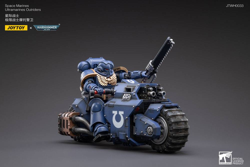 Warhammer 40k Vehicle 1/18 Ultramarines Outrider Bike 22cm - Action Figures - Joy Toy (CN) - Hobby Figures UK