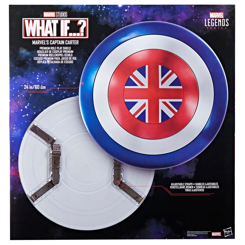 What If...? Marvel Legends Premium Role-Play Shield Marvel's Captain Carter 60cm - Scale Statue - Hasbro - Hobby Figures UK