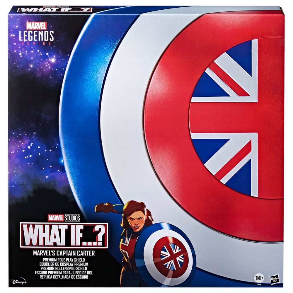 What If...? Marvel Legends Premium Role-Play Shield Marvel's Captain Carter 60cm - Scale Statue - Hasbro - Hobby Figures UK