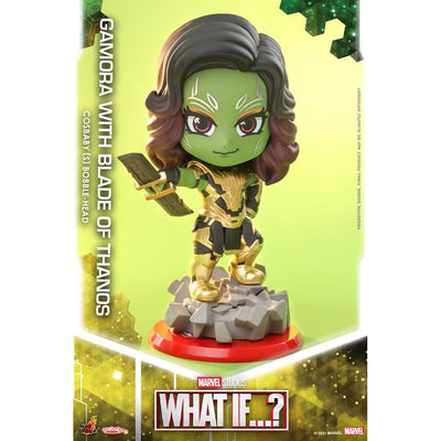 What If...? Cosbaby (S) Mini Figure Gamora (with Blade of Thanos) 10cm - Mini Figures - Hot Toys - Hobby Figures UK