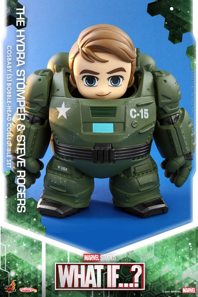 What If...? Cosbaby (S) Mini Figures Hydra Stomper & Steve Rogers 10cm - Mini Figures - Hot Toys - Hobby Figures UK